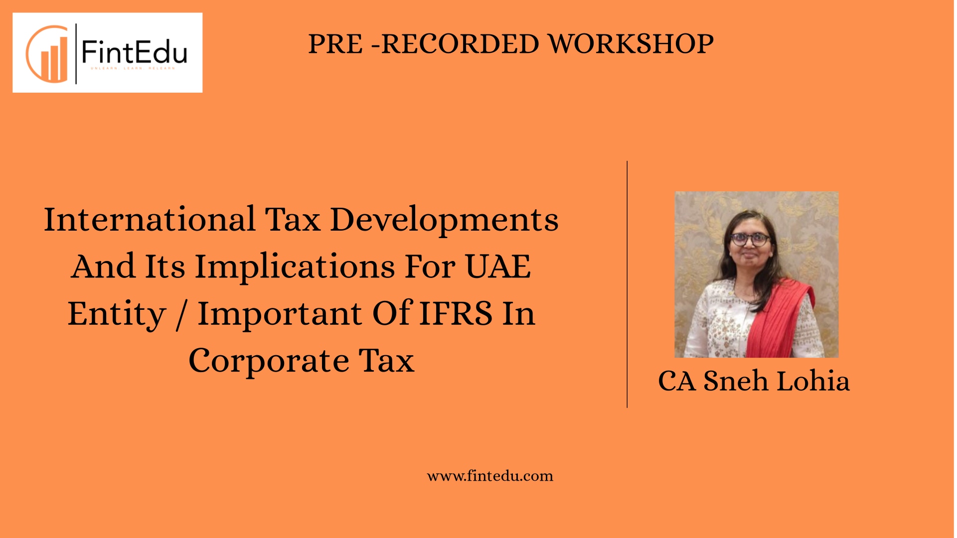 International Tax Developments And Its Implications For UAE Entity / Important Of IFRS In Corporate Tax