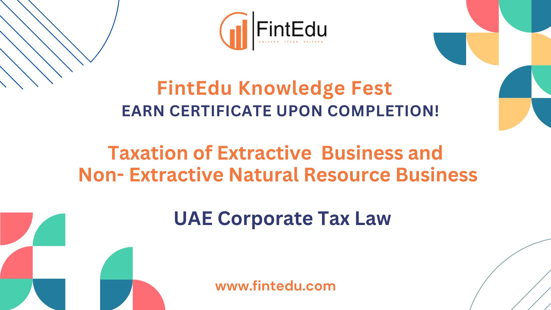 Taxation of Extractive  Business and Non- Extractive  Natural Resource Business