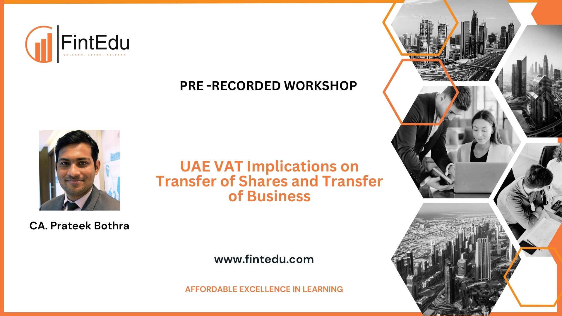 UAE Value Added Tax - Implications on Transfer of Shares and Transfer of Business