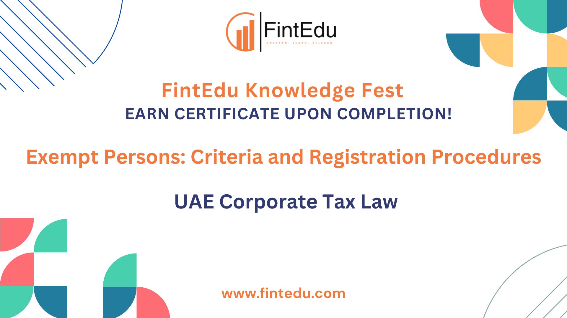 Exempt Persons Criteria and Registration Procedures