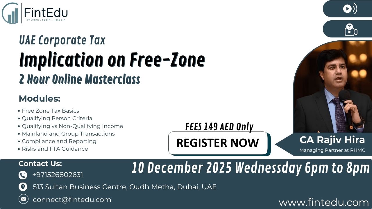 UAE Corporate Tax Implication on Free-Zone