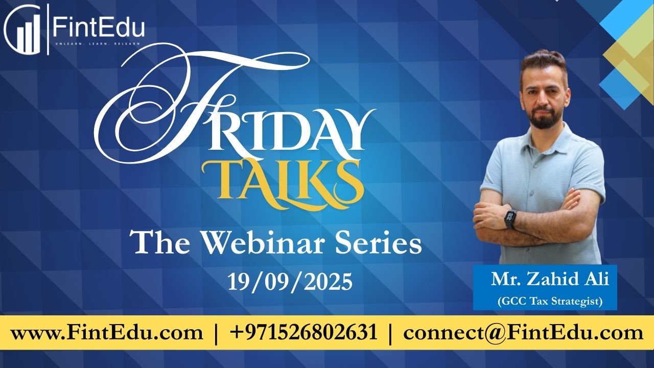 FintEdu Friday Talks - The Webinar Series 19/09/2025