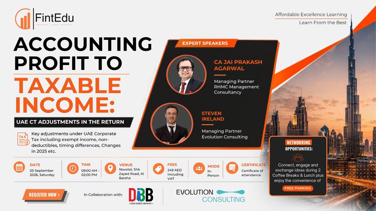 Accounting Profit to Taxable Income: UAE CT Adjustments in the Return 