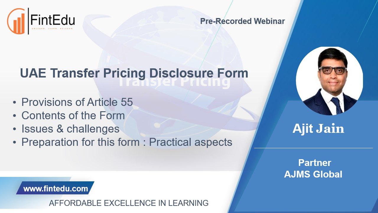 UAE Transfer Pricing Disclosure Form
